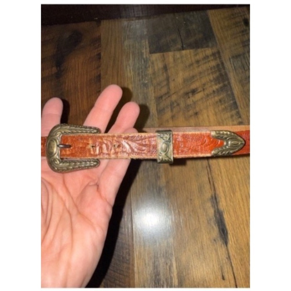 Chambers Phoenix Western Sz 30 Sm Shop Genuine Leather / Hand Finished Belt